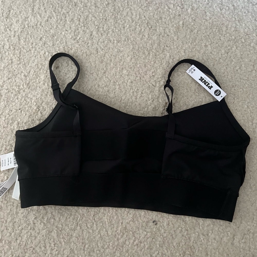 NWT VS PINK Black Women's SPORTS BRA